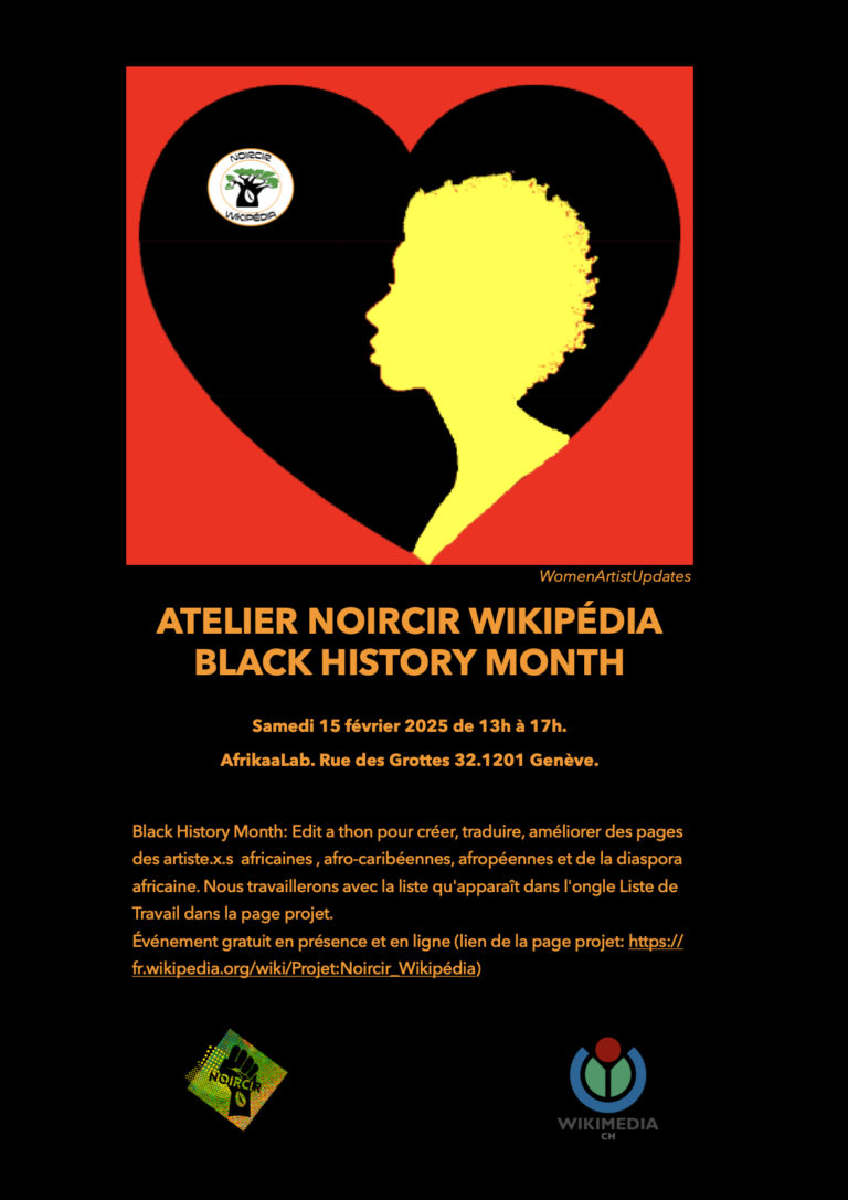 Atelier Noircir Wikipédia – Black History Month