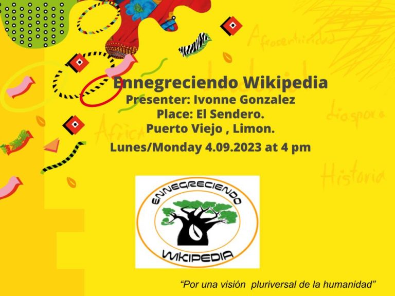Ennegreciendo Wikipedia a la Universidad de Costa Rica. Sede Caribe. Limón