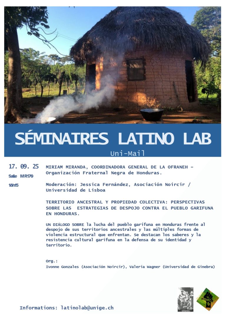 Séminaire LatinoLab: Diálogo con la asociación OFRANEH de Honduras
