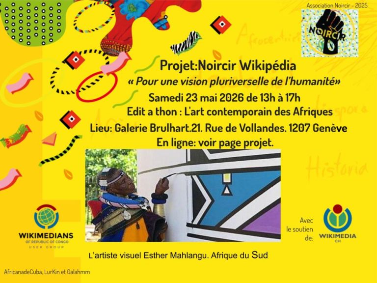 Edit a thon: L&rsquo;art contemporain des Afriques. à Genève et en ligne.